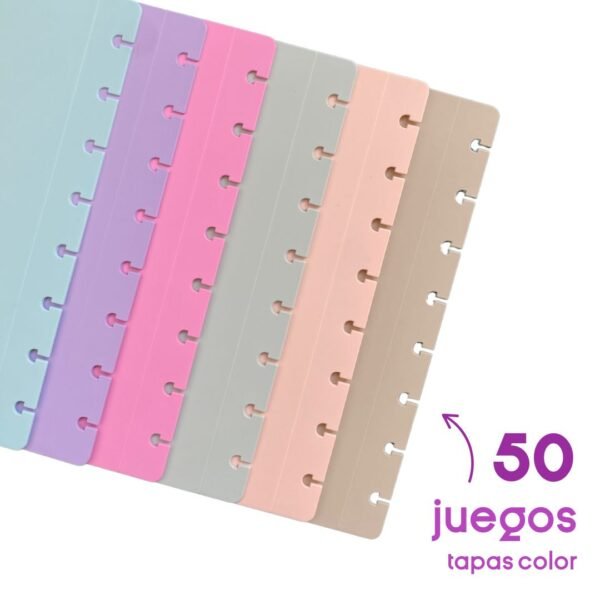 50 juegos de tapas A5 color