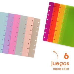 6 juegos de tapas A5 color