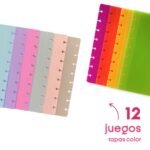 12 juegos de tapas A5 color