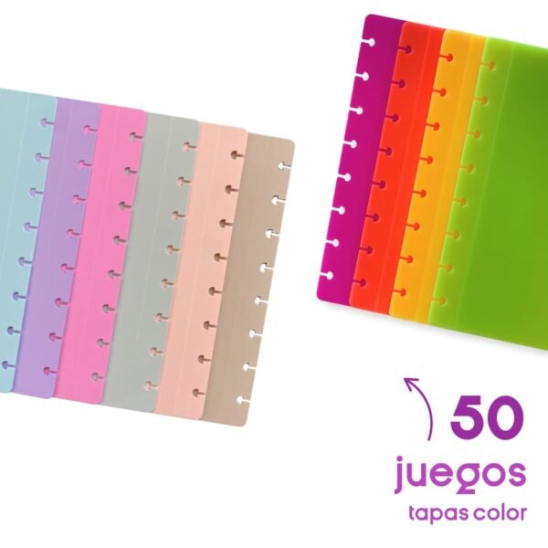 50 juegos de tapas A5 color