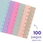 100 juegos de tapas A5 color