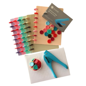 Kit inicial To Note completo con tapas, discos y perforadora