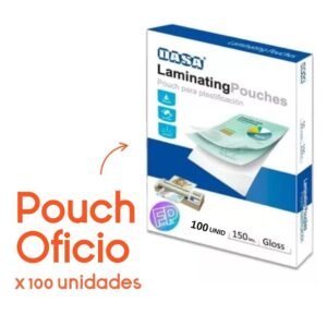 Pouch Plastificado Oficio x 100 unid