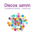Pack 25 Discos 22mm – Ideal Cuadernos Livianos