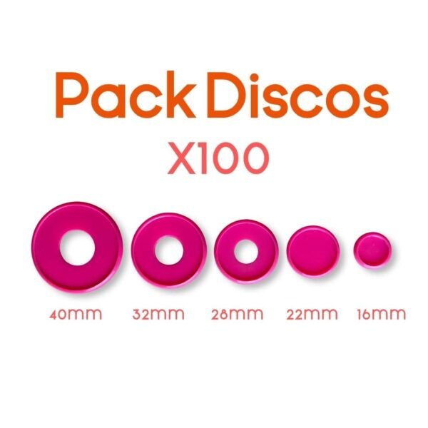 Pack de discos 100 unidades